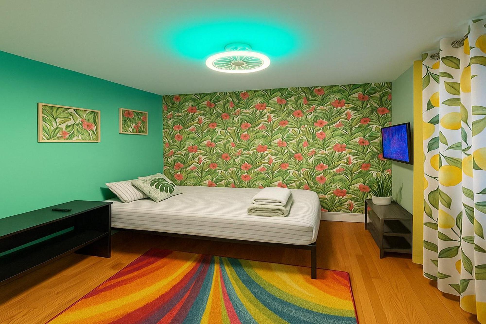 Tropical Comfort Room In Harlem Cozy Stay With Snacks & Style New York Luaran gambar
